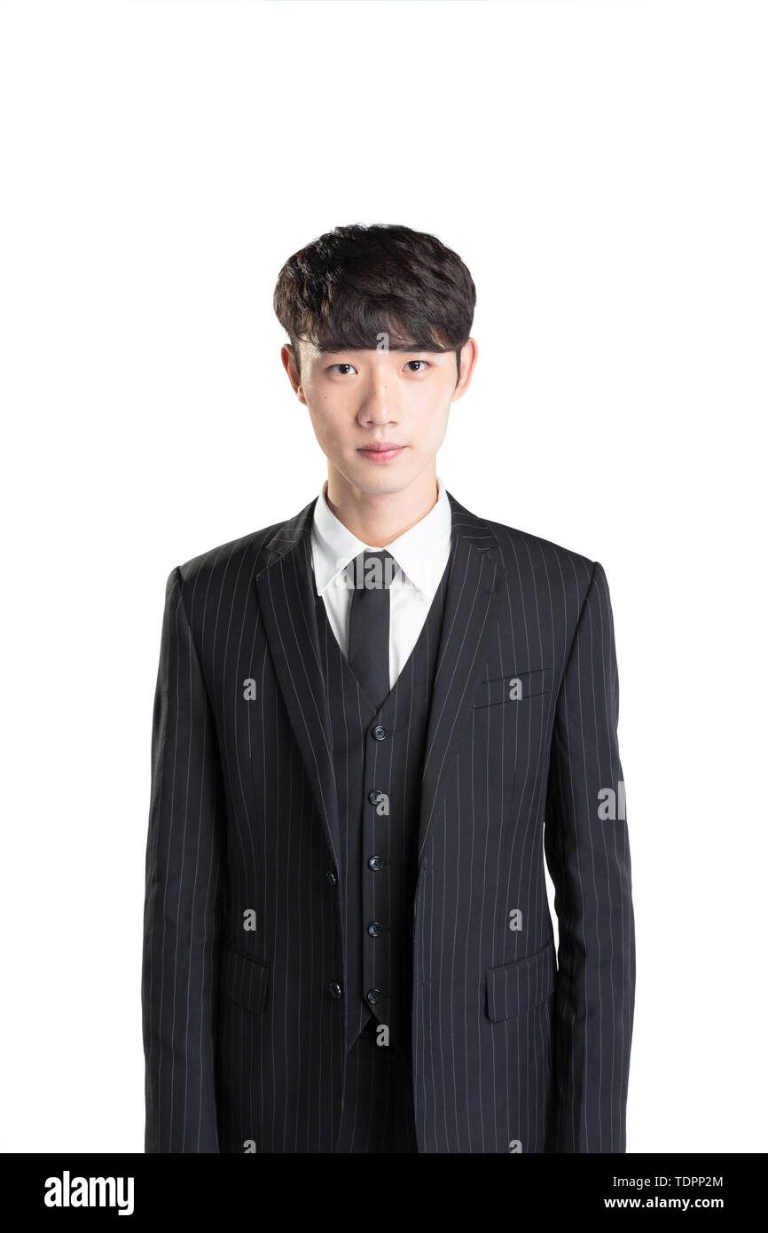 isolated young asian businessman on white background Stock Photo - Alamy