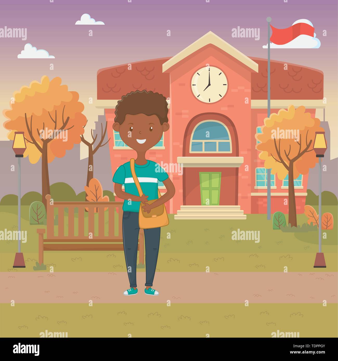 Boy cartoon design, School education learning knowledge study and class ...