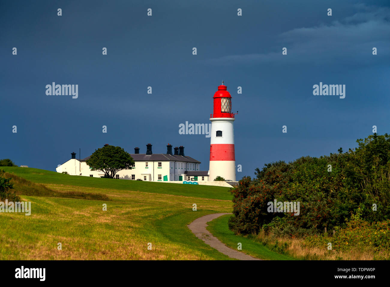 Souter Lighthouse; South Shields, Tyne and Wear, England Stock Photo Alamy
