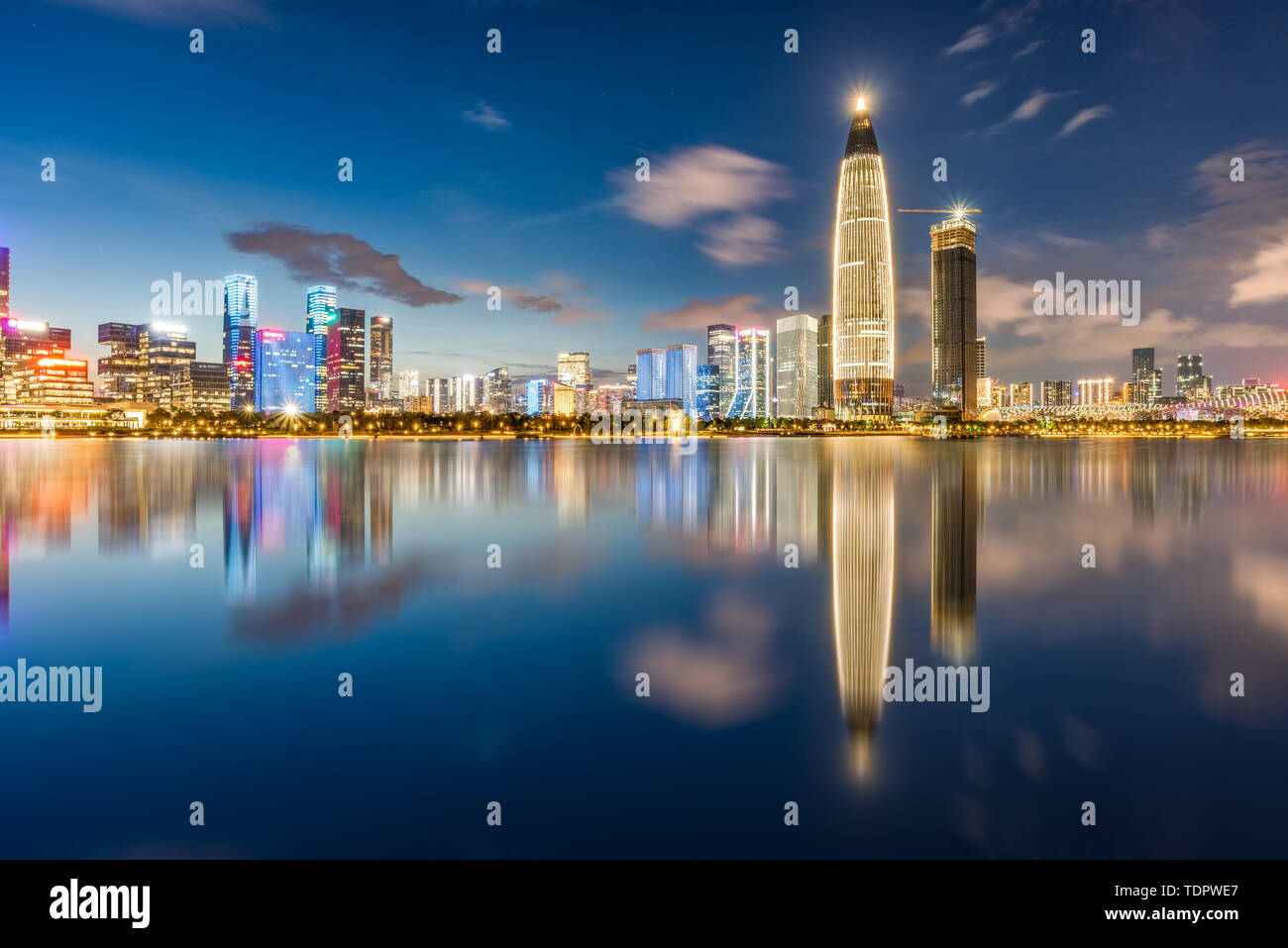 Night View of Talent Park, Nanshan District, Shenzhen Stock Photo Alamy