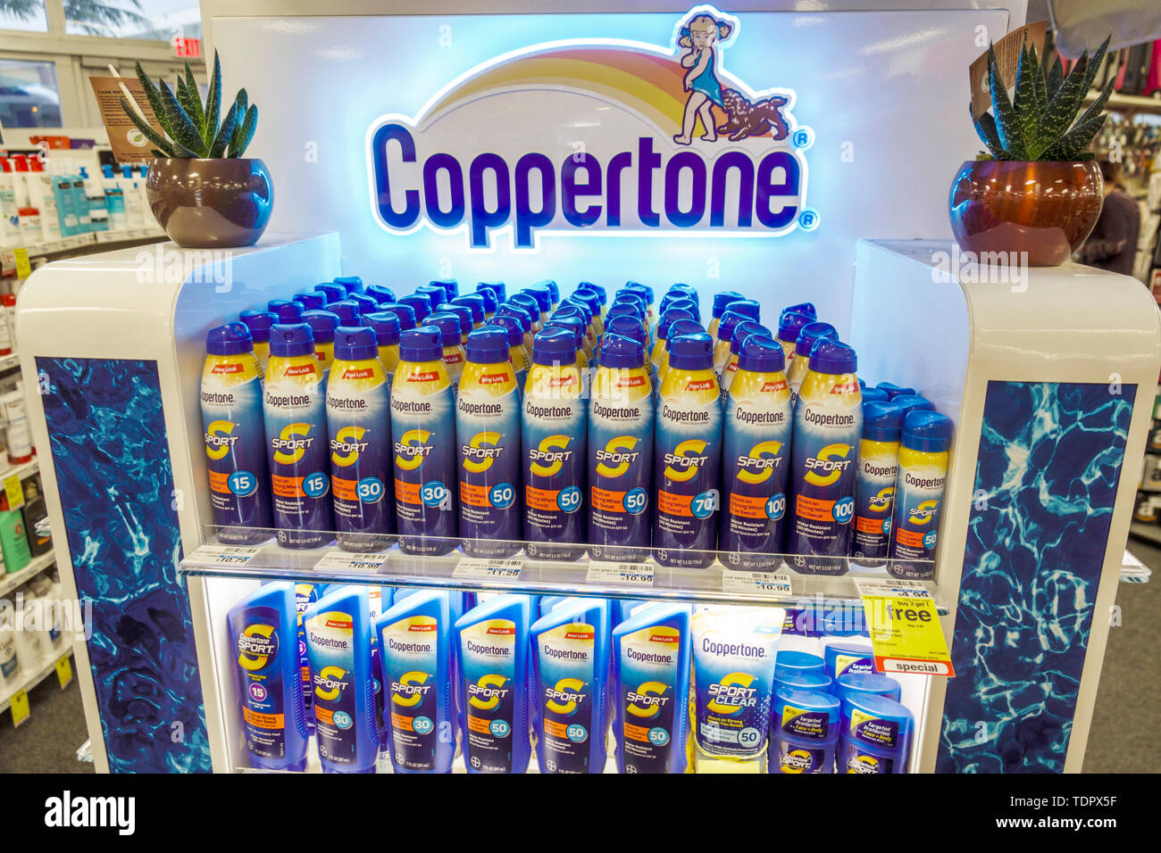 Florida, Miami Beach, CVS Pharmacy drugstore, inside interior, display