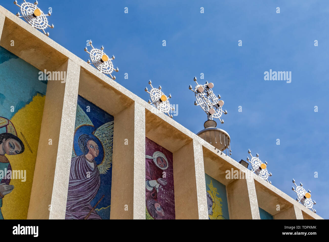 Enda Mariam Cathedral; Asmara, Central Region, Eritrea Stock Photo
