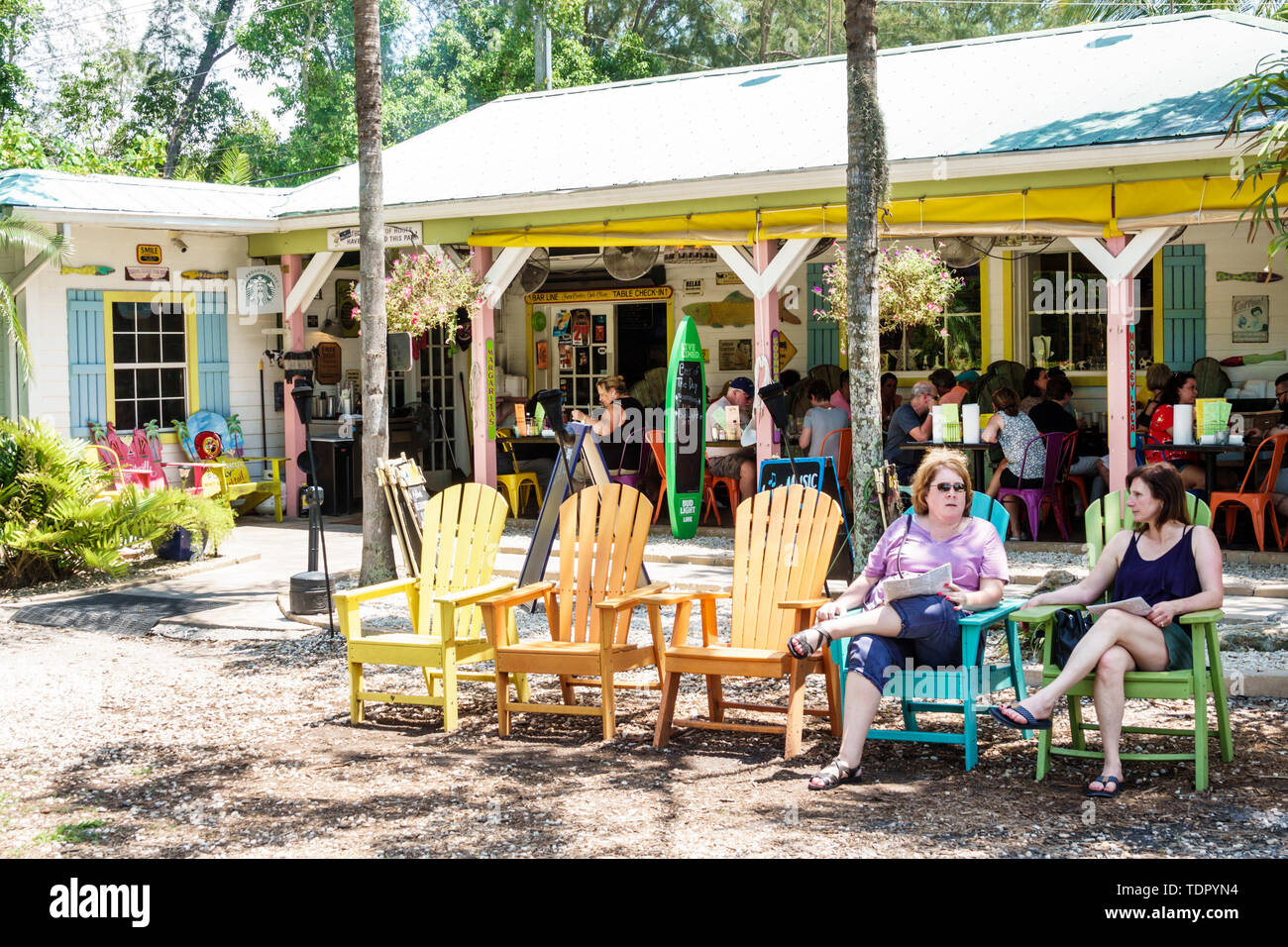 Sanibel Island Florida The Island Cow Restaurant Patio Outside