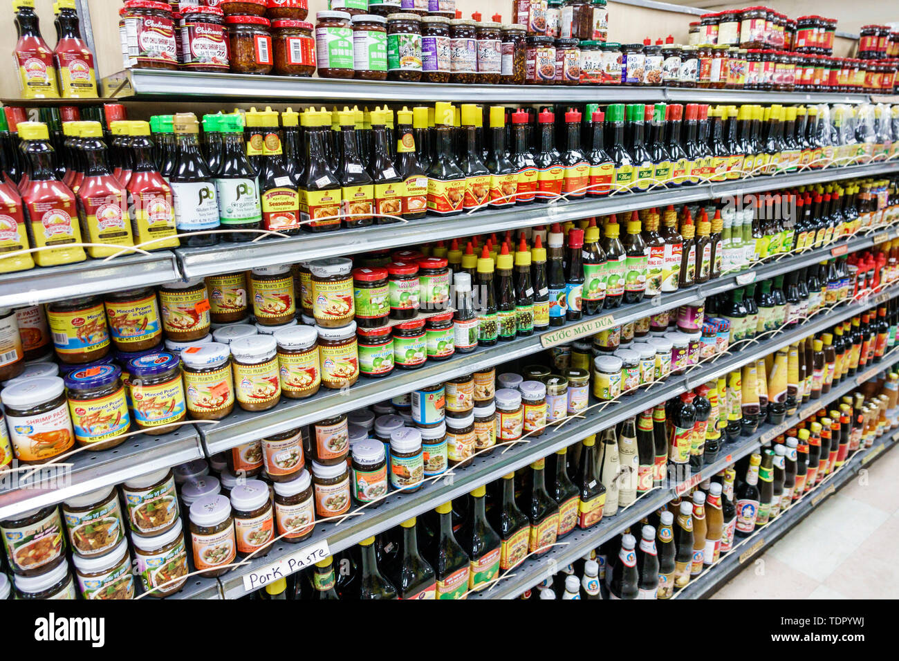 Condiments Supermarket Stock Photos & Condiments Supermarket Stock
