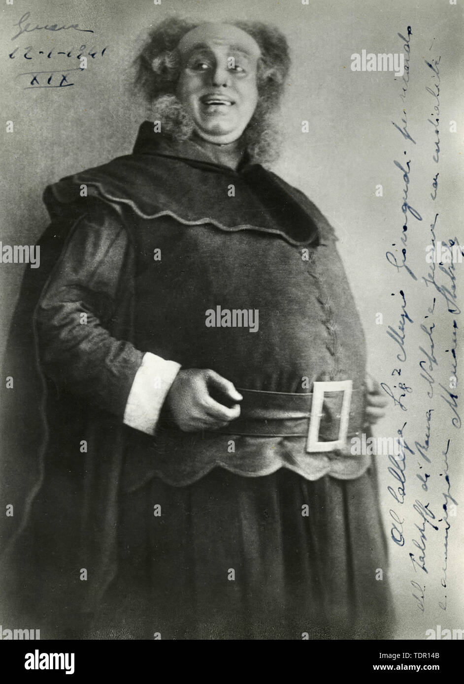 Italian baritone Mariano Stabile in Falstaff, 1941 Stock Photo Alamy