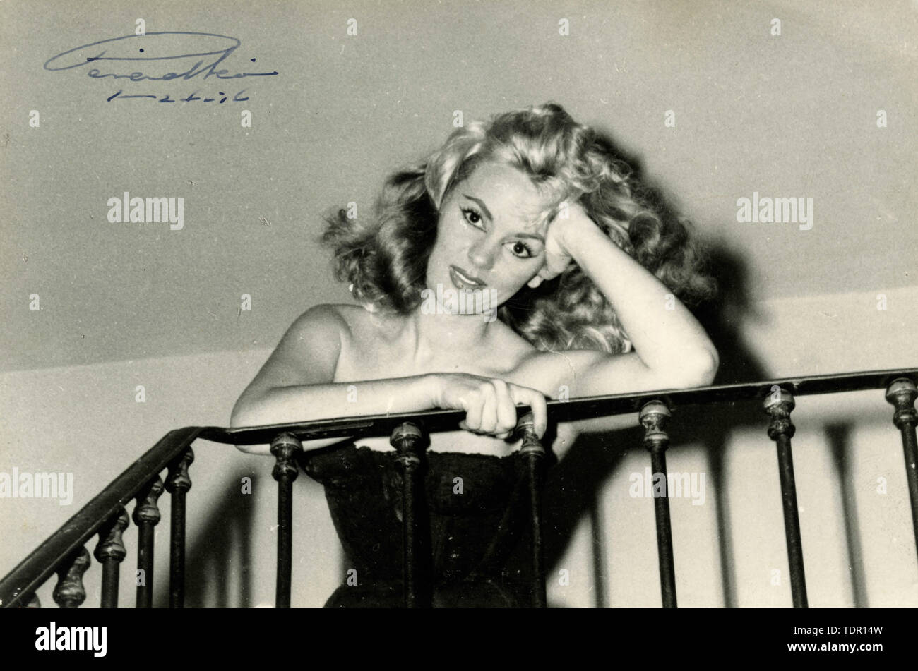 Unidentified Spanish actress, 1950s Stock Photo
