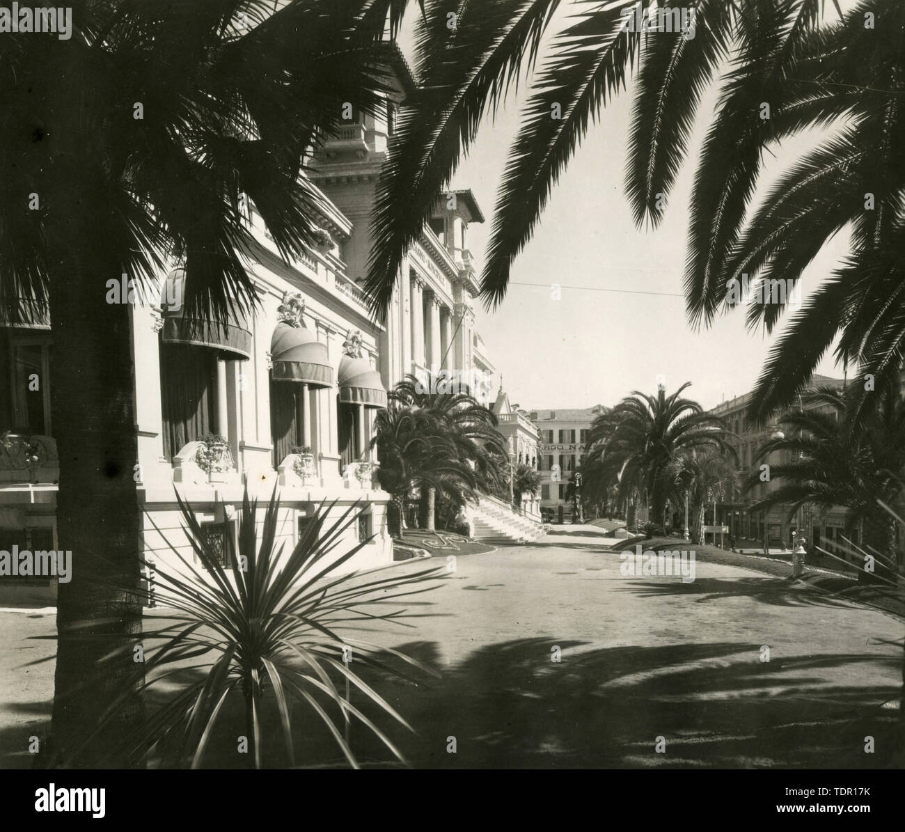 Outside view of the Casino, Sanremo, Italy 1930s Stock Photo Alamy