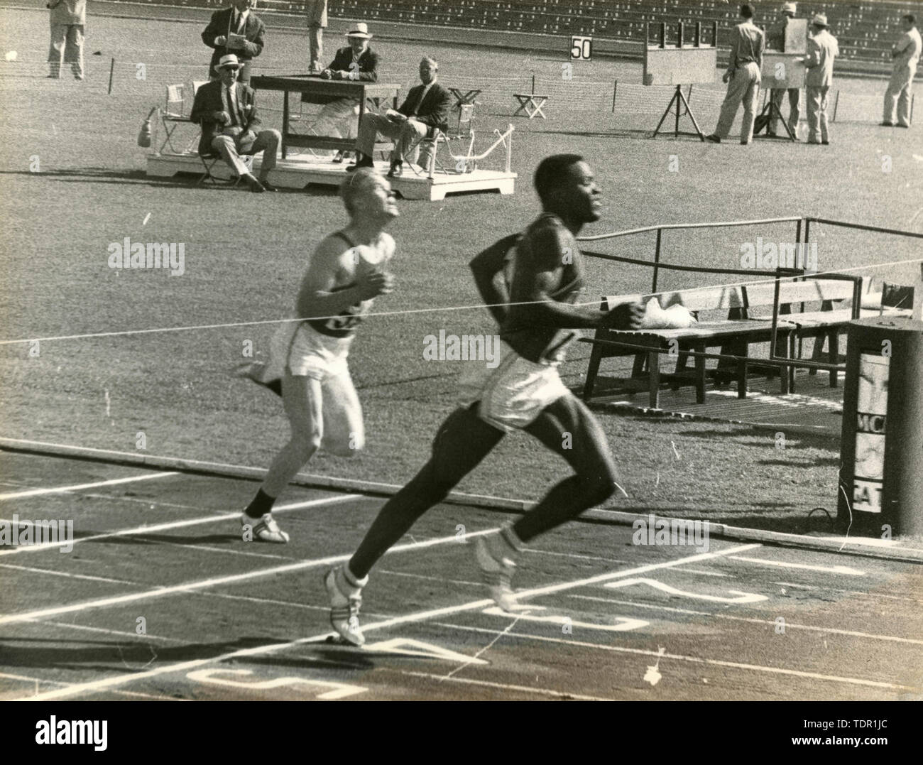 Runner Rafer Johnson, Olympics 1972, Munich, Germany Stock Photo