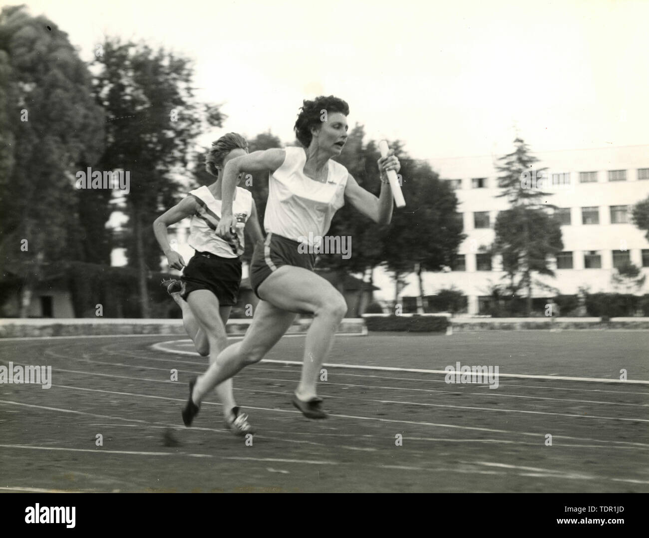 Australian runner Betty Cuthbert, Olympics 1972, Munich, Germany Stock Photo