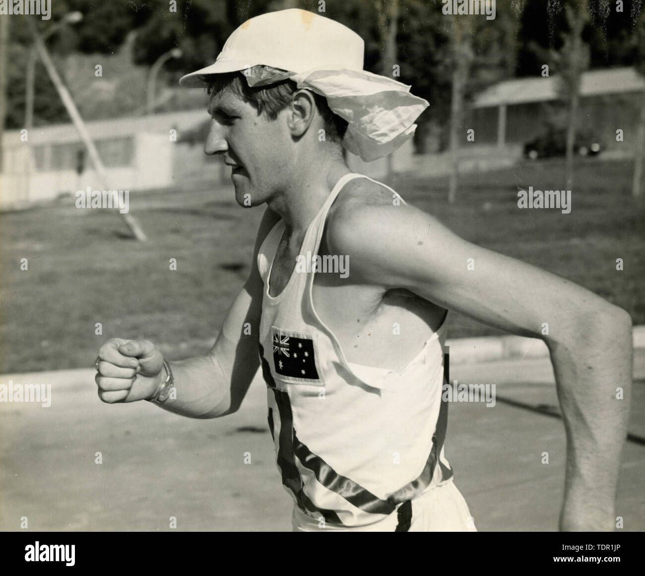 Australian marcher Noel Freeman, Olympics 1972, Munich, Germany Stock Photo