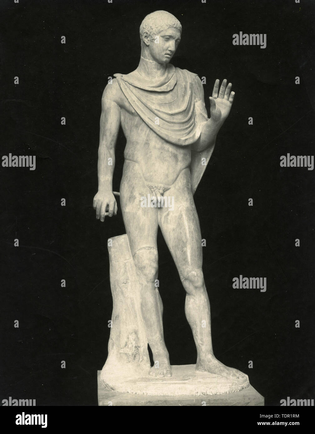 Gladiator, marble statue, National museum, Naples, Italy 1910s Stock Photo Alamy