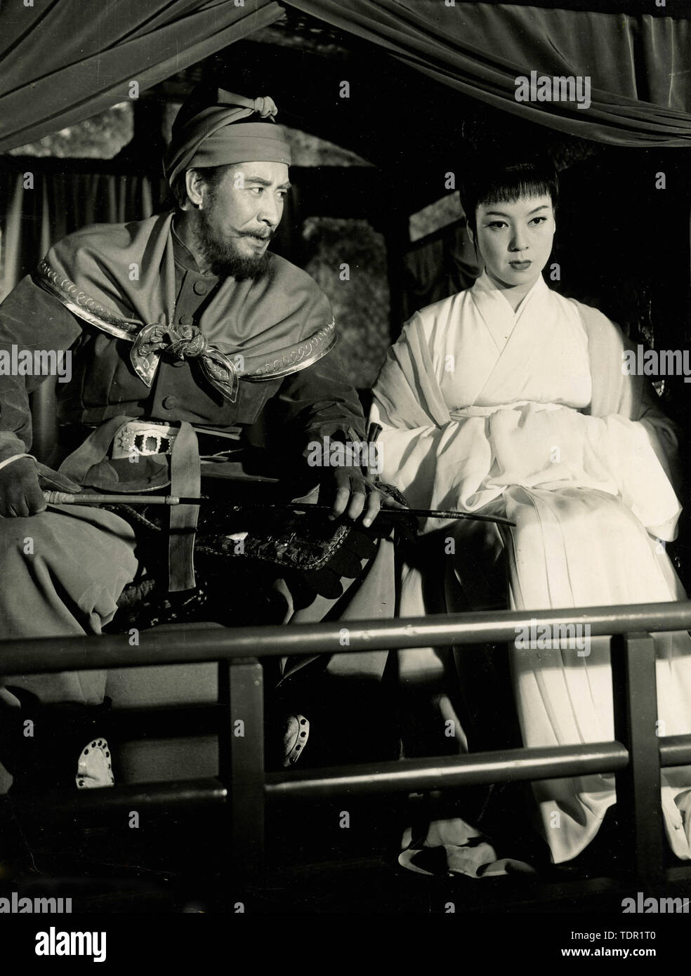 Japanese actors Machiko Kyo and Masayuki Mori in the movie Princess Yang Kwei-Fei, 1955 Stock Photo
