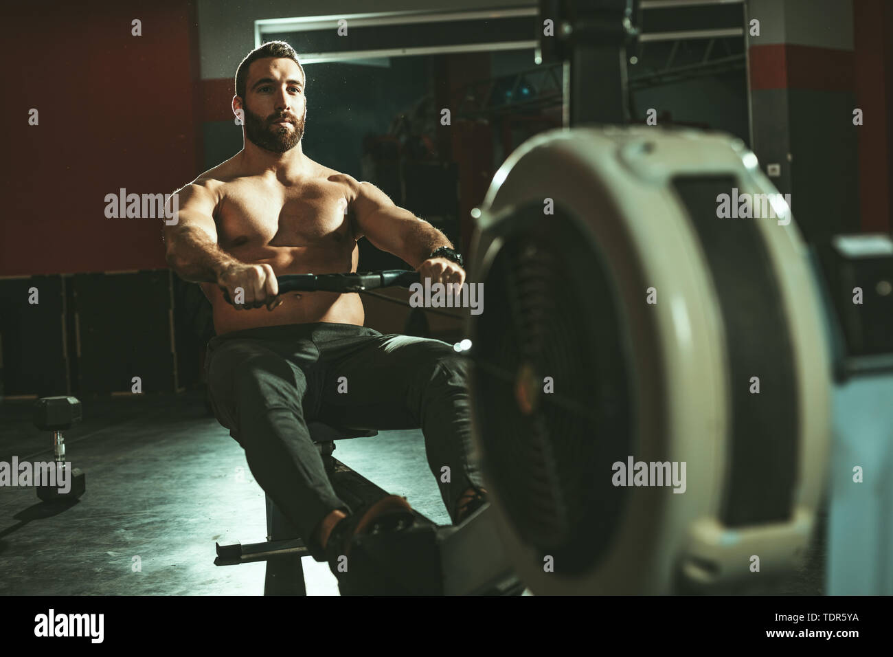 Rower gym hi-res stock photography and images - Alamy