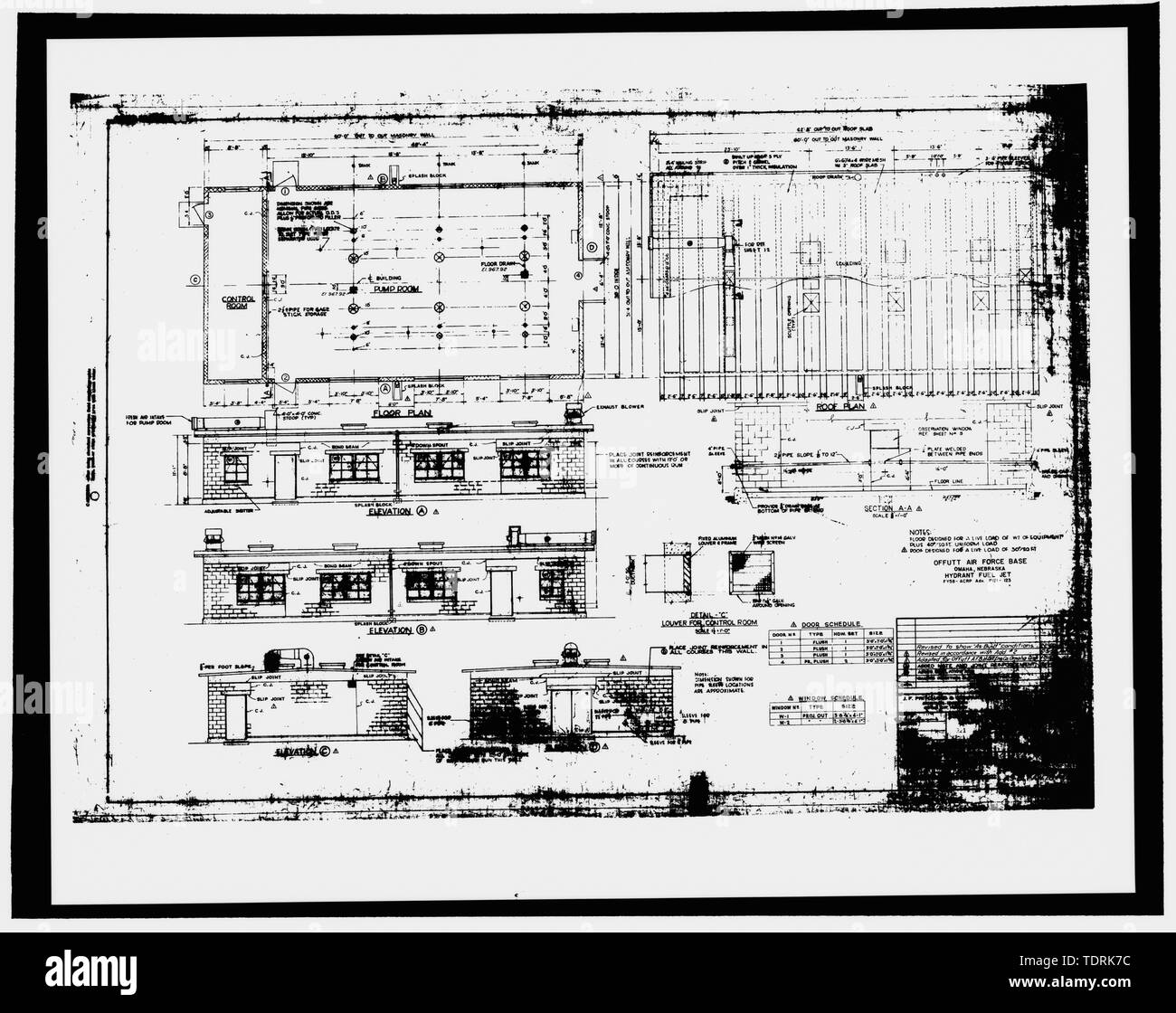 Photographic copy of construction drawing 1958 (original drawing