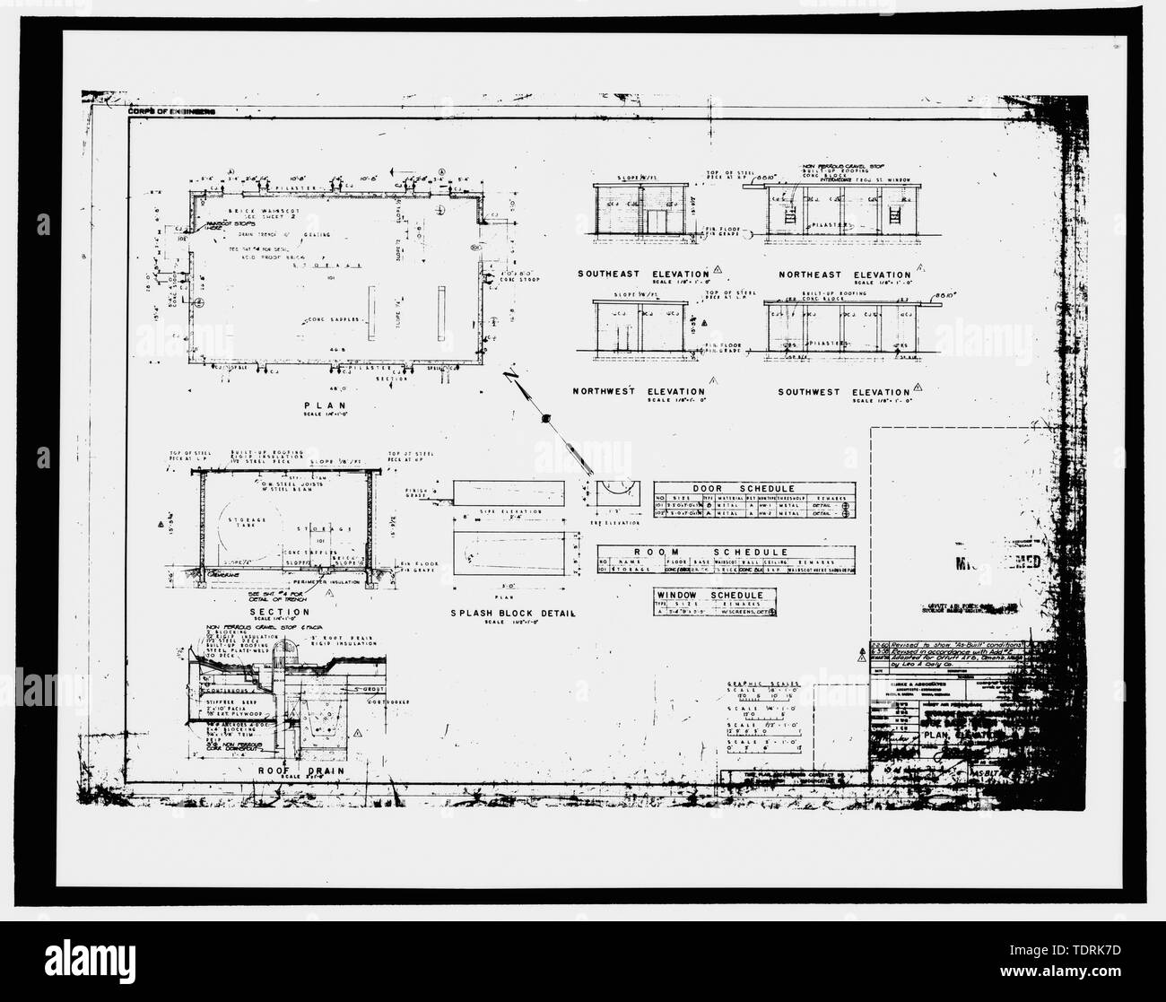 Photographic copy of construction drawing 1958 (original drawing ...