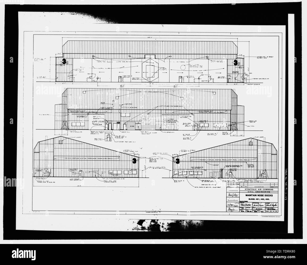 Photographic copy of construction drawing 1985 (original drawing ...