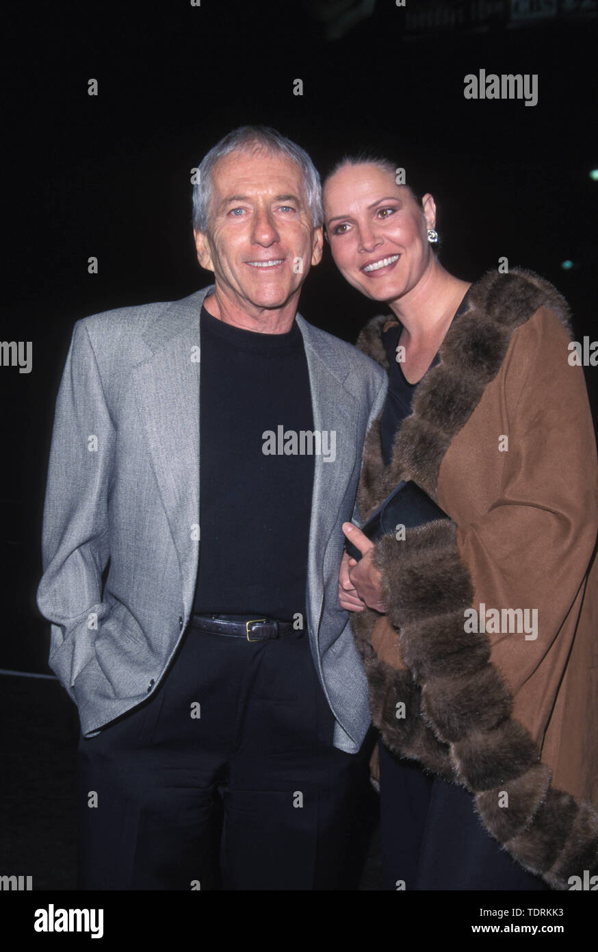 Oct 13, 1999; Los Angeles, CA, USA; Actor BARRY NEWMAN with wife ANGELA at the movie premiere of 'The Story Of Us'..  (Credit Image: Chris Delmas/ZUMA Wire) Stock Photo