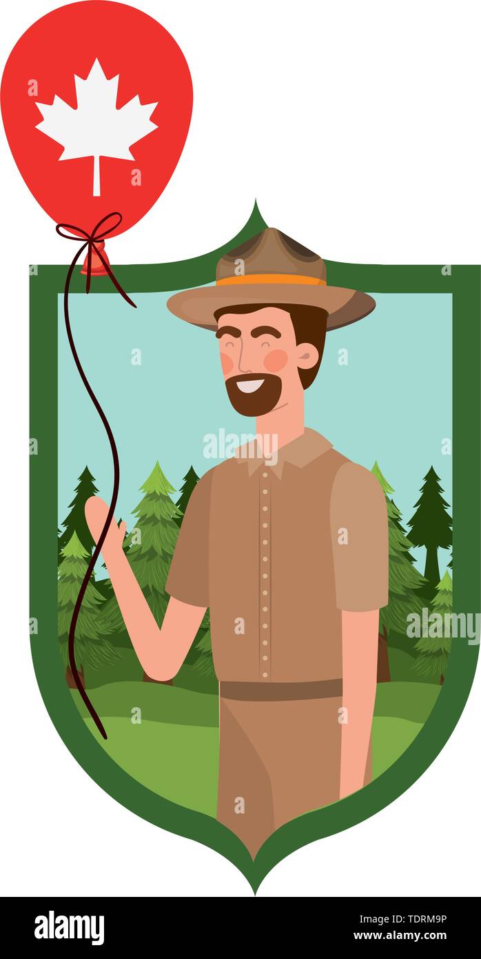 Forest ranger man cartoon design Stock Vector Image & Art - Alamy