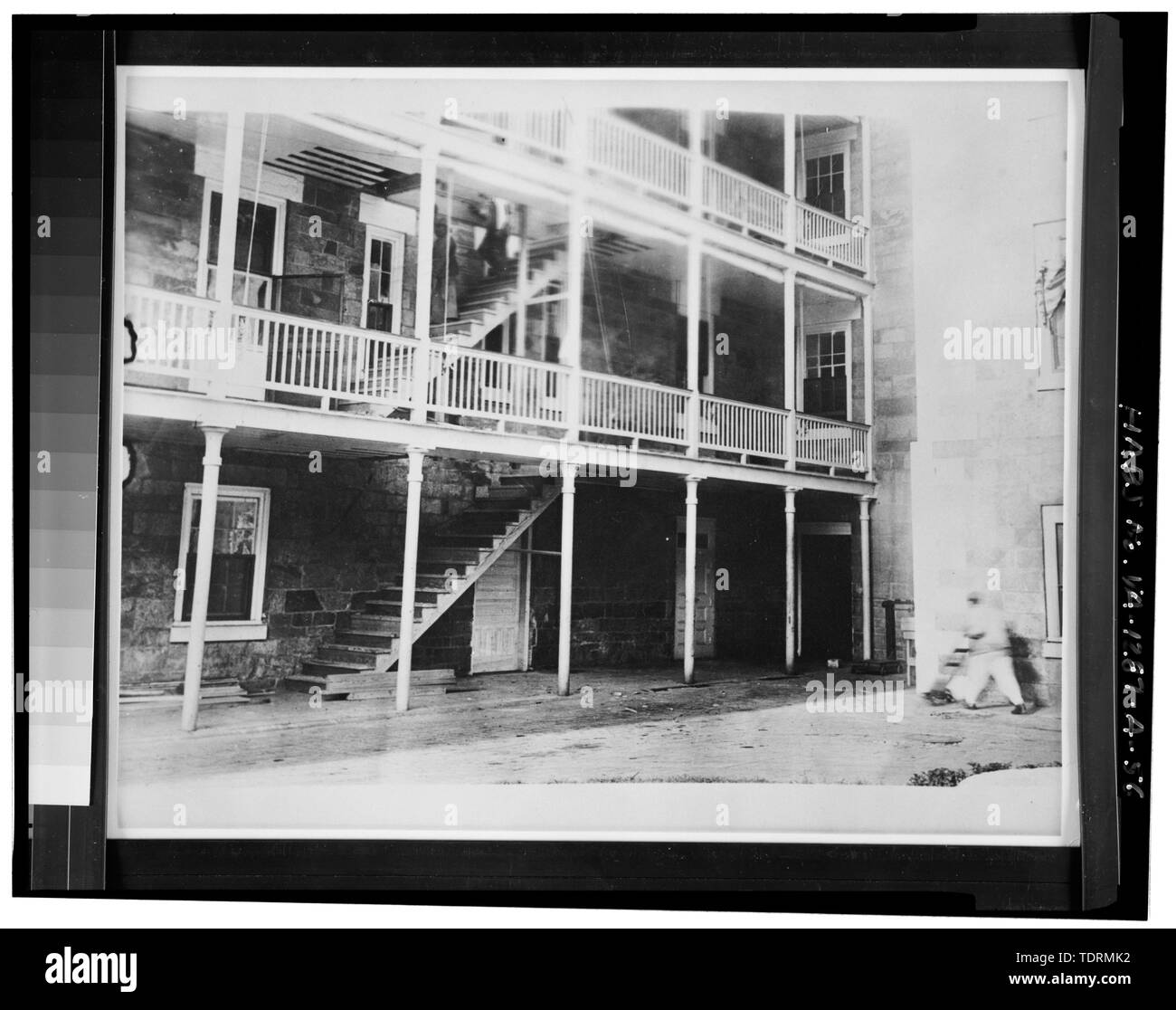 Photographic copy of historic photograph, interior gallery on southwest