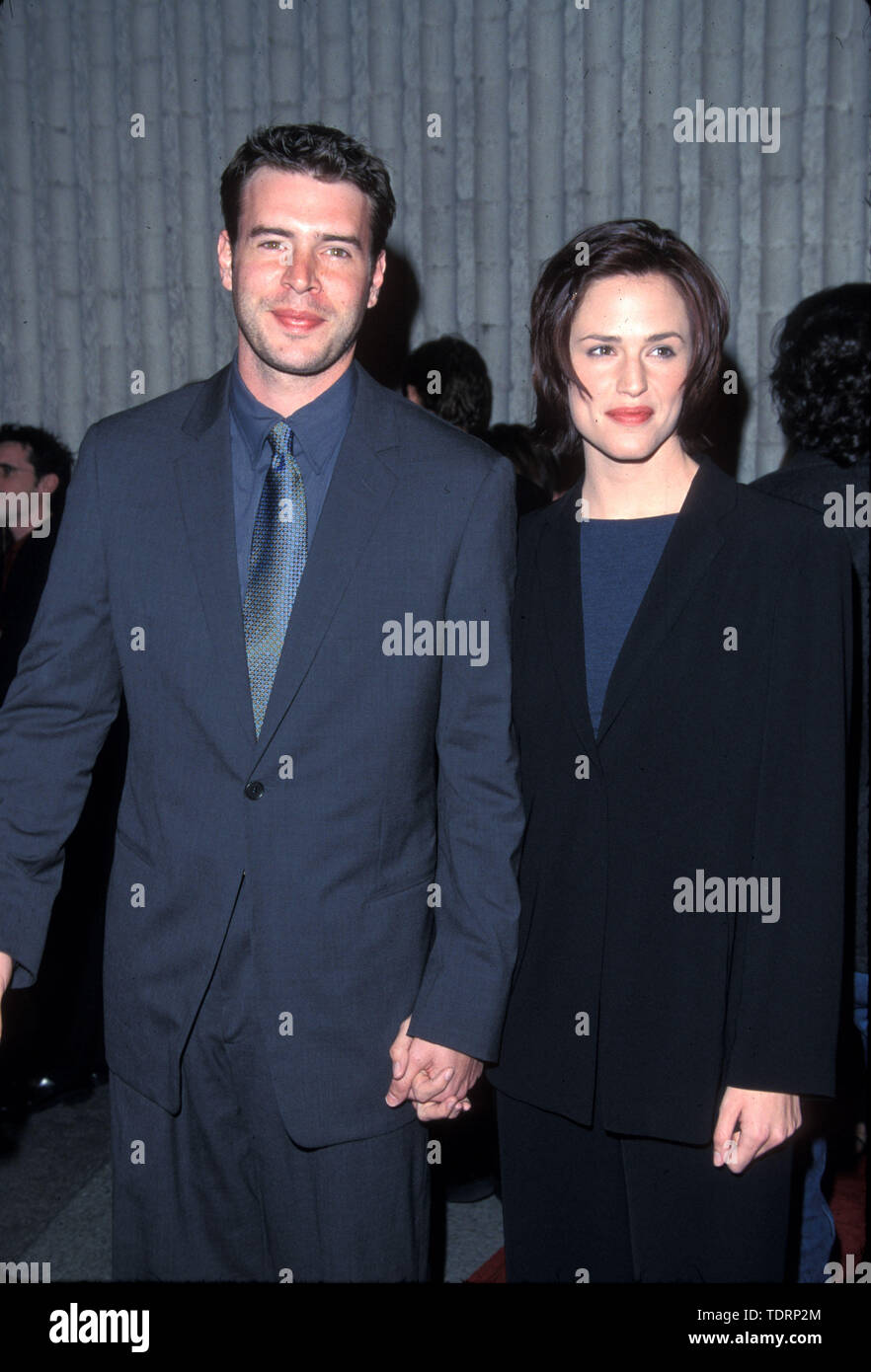 Feb 03, 2000; Los Angeles, CA, USA; Actor SCOTT FOLEY & wife/actress