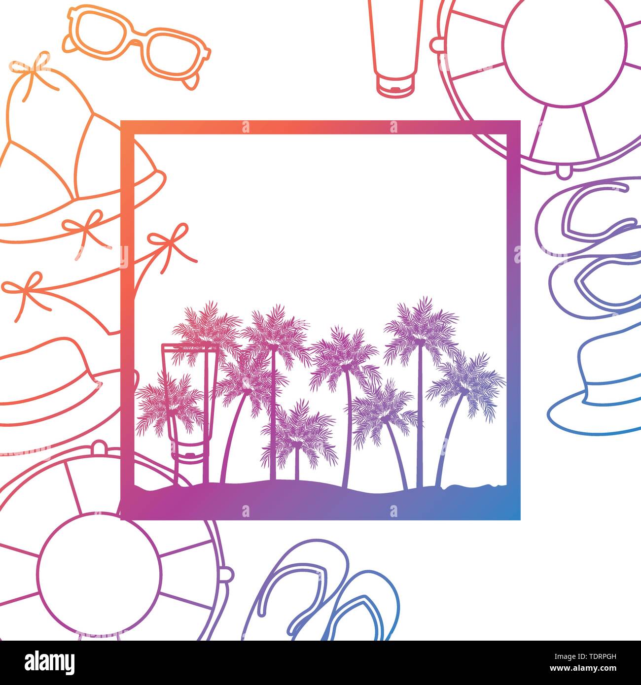 palm tree with coconut in white background Stock Vector Image & Art - Alamy