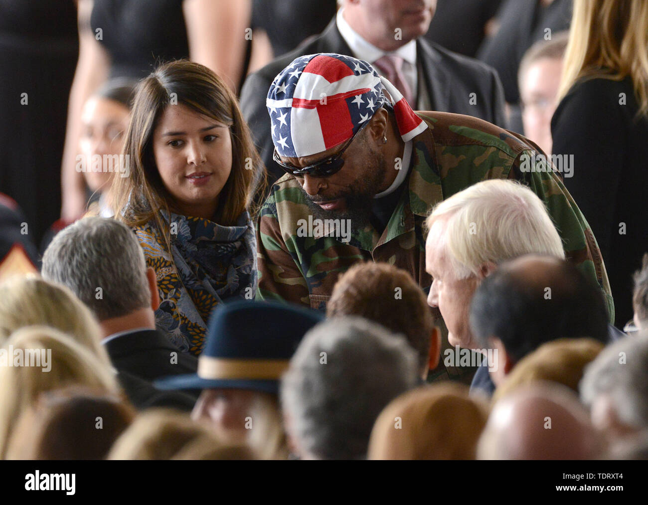March 11, 2016 - Simi Valley, California - Mister T @ the Nancy Reagan funeral held @ the Ronald Reagan Presidential library...March 11, 2016 (Credit Image: Â© Chris Delmas/ZUMA Wire) Stock Photo