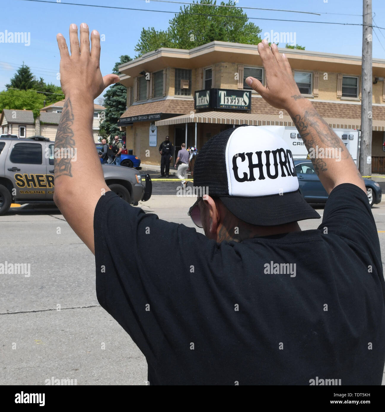 Racine, Wisconsin, USA. 18th June, 2019. John Hetland, a Racine