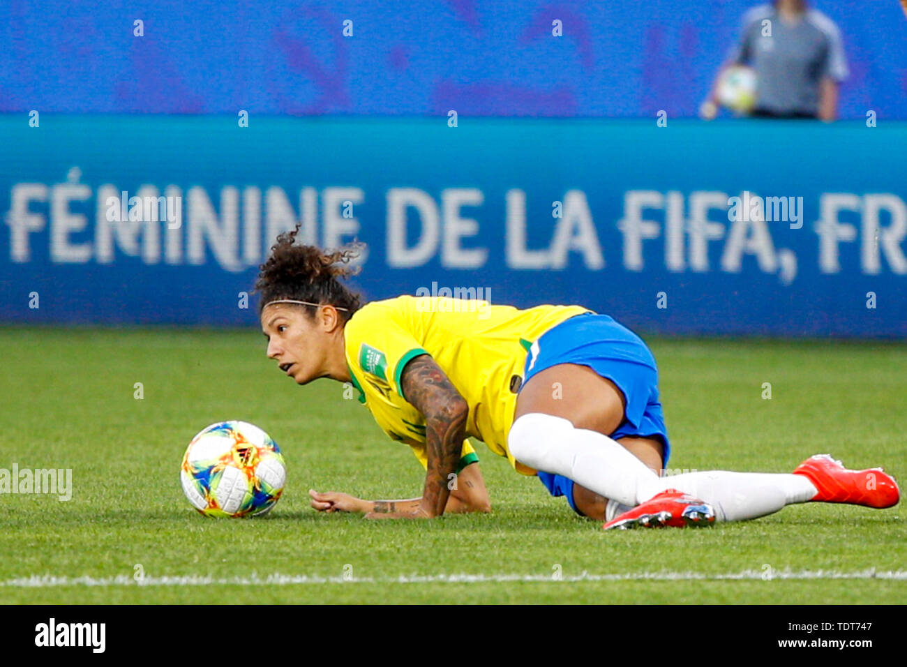 Montpellier, France. 18th June, 2019. BRAZIL VS ITALY - Cristiane from Brazil during a match between Brazil and Italy, valid for the FIFA Women's World Cup Cup 2019, held on Tuesday, June 18, 2019, at the Hainaut Stadium in Valenciennes, FrancPhoto: Richaichard Callis/Fotoarena) Credit: Foto Arena LTDA/Alamy Live News Stock Photo