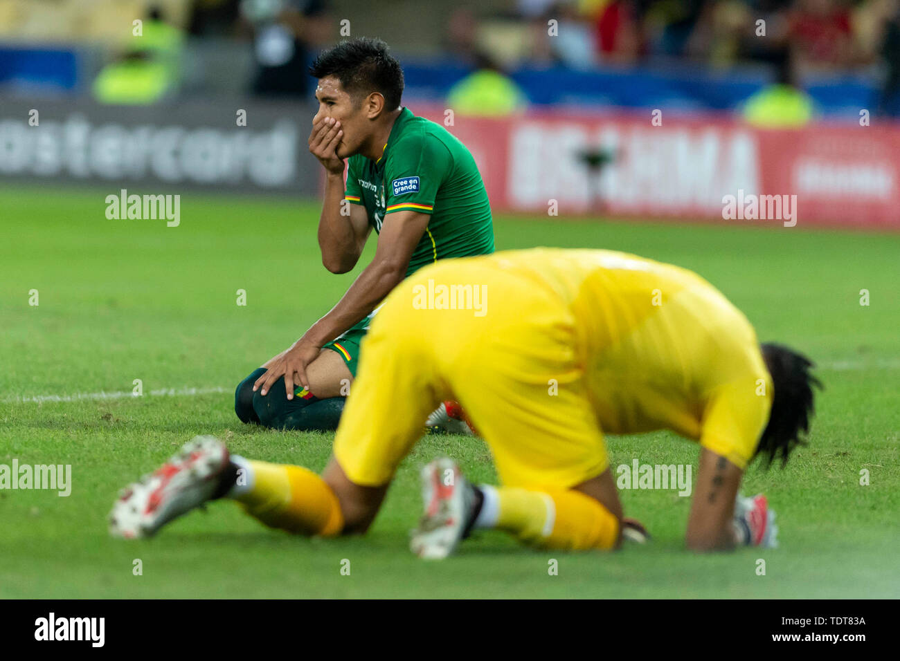 Rio De Janeiro, Brazil. 18th June, 2019. Saavedra Flores (Zagueiro) during a match between Bolivia and Peru, valid for the group stage of the Copa America 2019, held on Tuesday (18) at the Maracanã Stadium in Rio de Janeiro, RJ. Credit: Celso Pupo/FotoArena/Alamy Live News Stock Photo