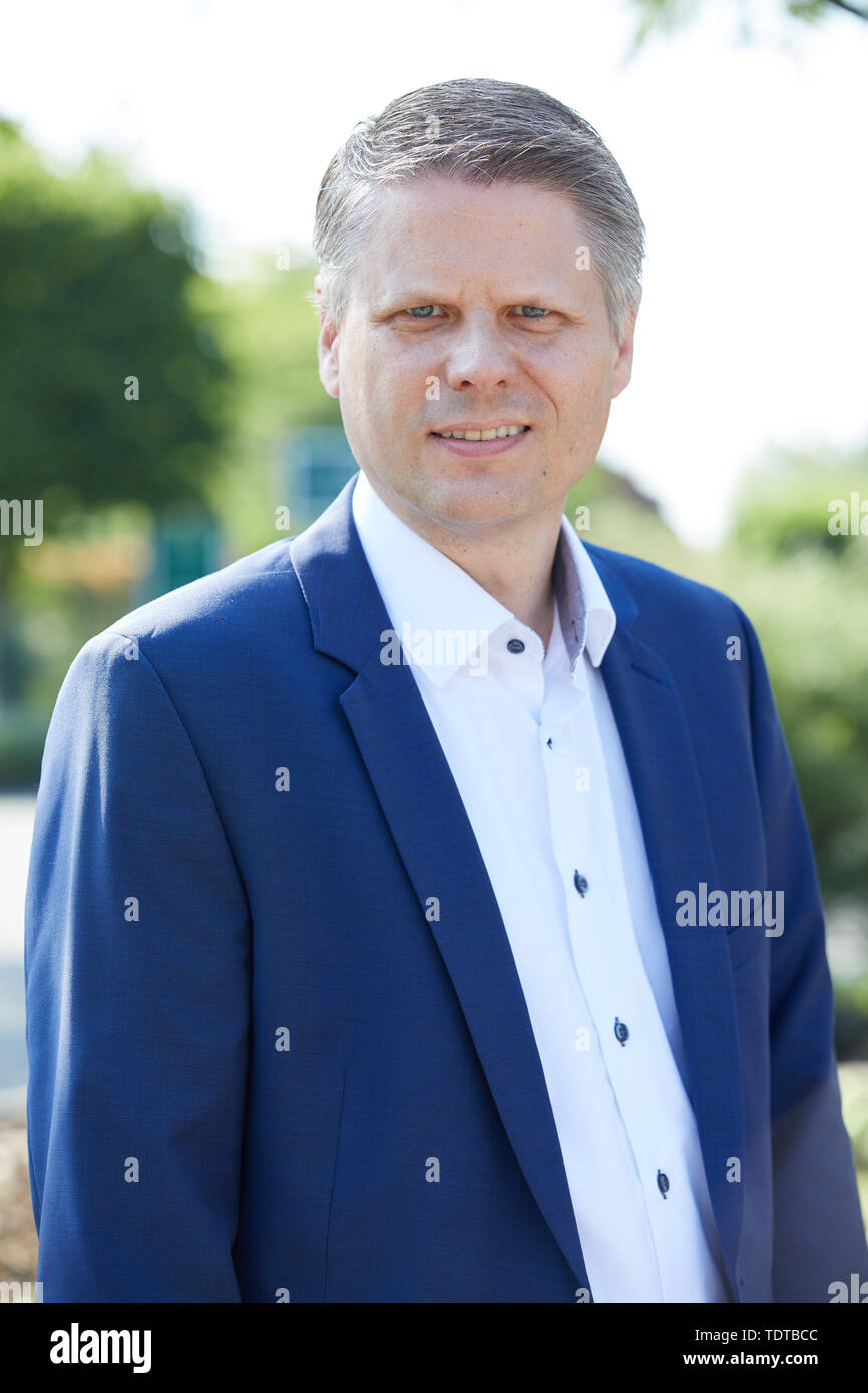 Hamburg Germany 19th June 2019 Ulf Schulte Managing Director Dach At Allego During The Opening Of The Location On The Parking Lot Of The Garden Centre Garten Von Ehren In Harburg The