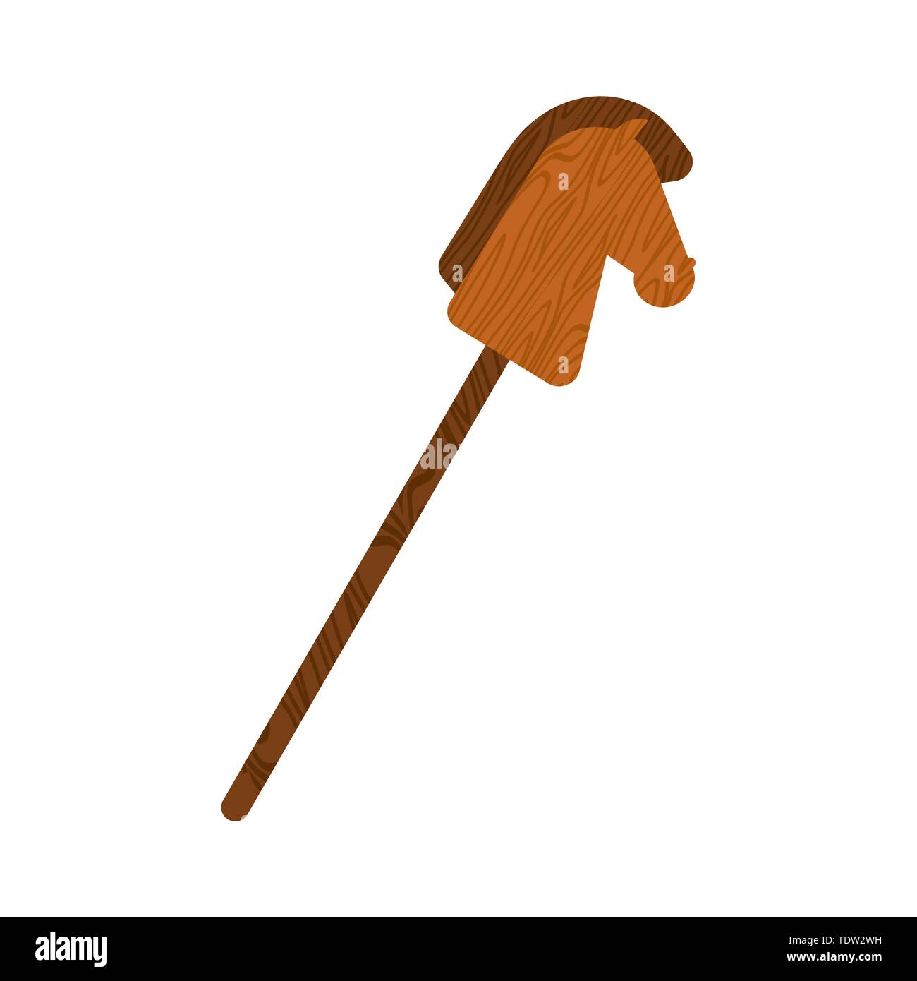 wooden horse toy stick