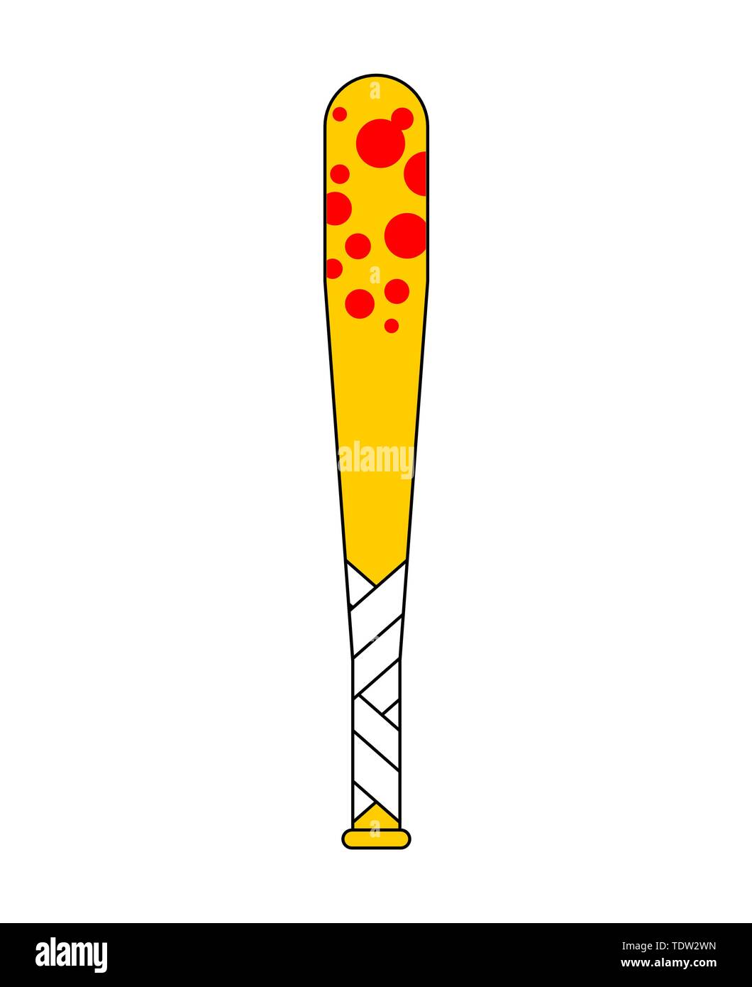 Man baseball bat blood Stock Vector Images - Alamy