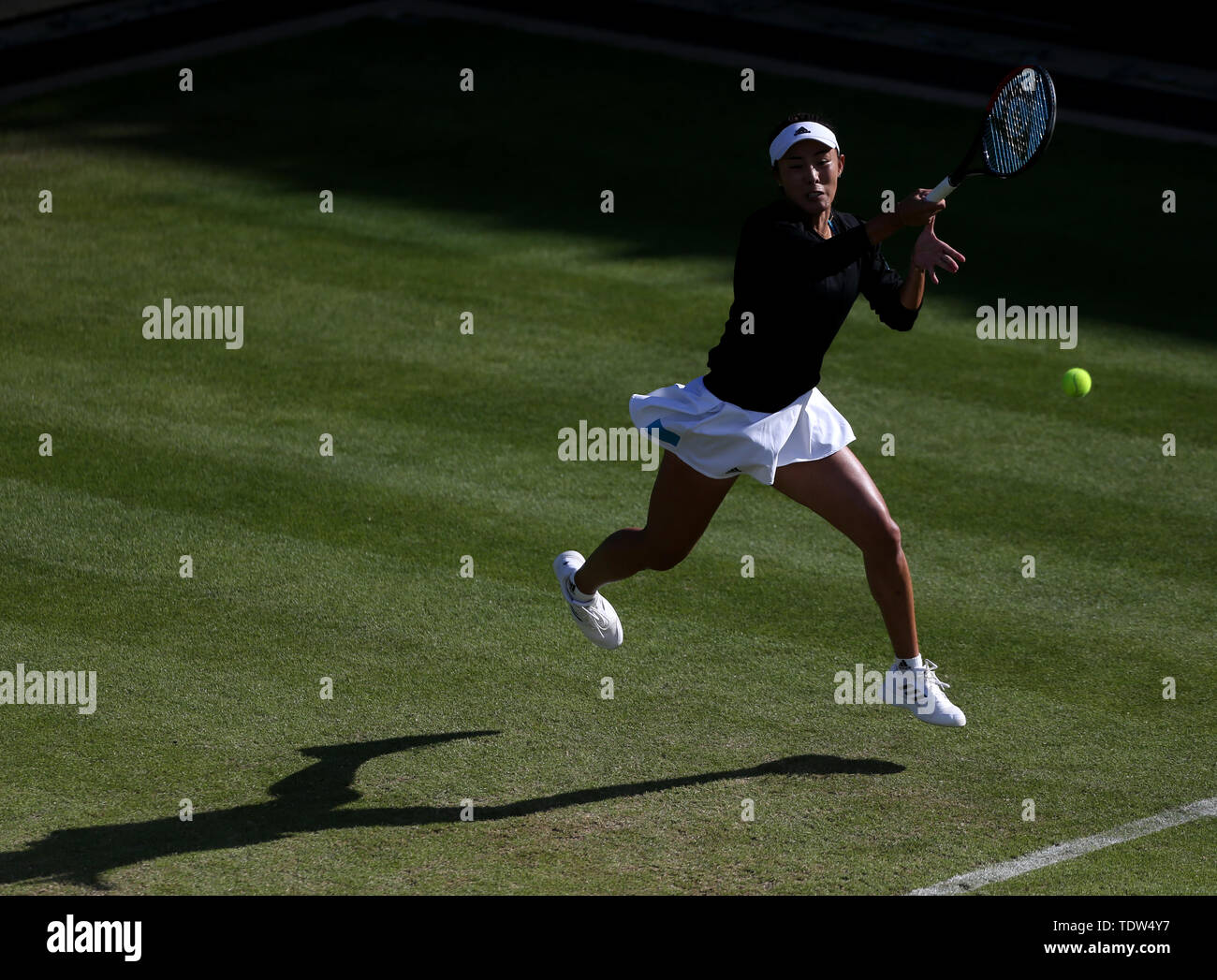 Qiang Wang during day six of the Nature Valley Classic at Edgbaston Priory Club, Birmingham. Stock Photo