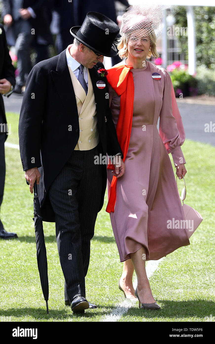 Timothy Taylor and Lady Helen Taylor during day four of Royal Ascot at Ascot Racecourse. Stock Photo