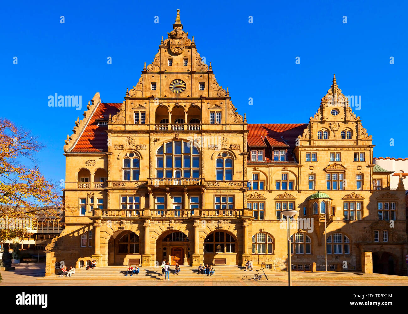 old town hall in Bielefeld, Germany, North Rhine-Westphalia, East Westphalia, Bielefeld Stock Photo