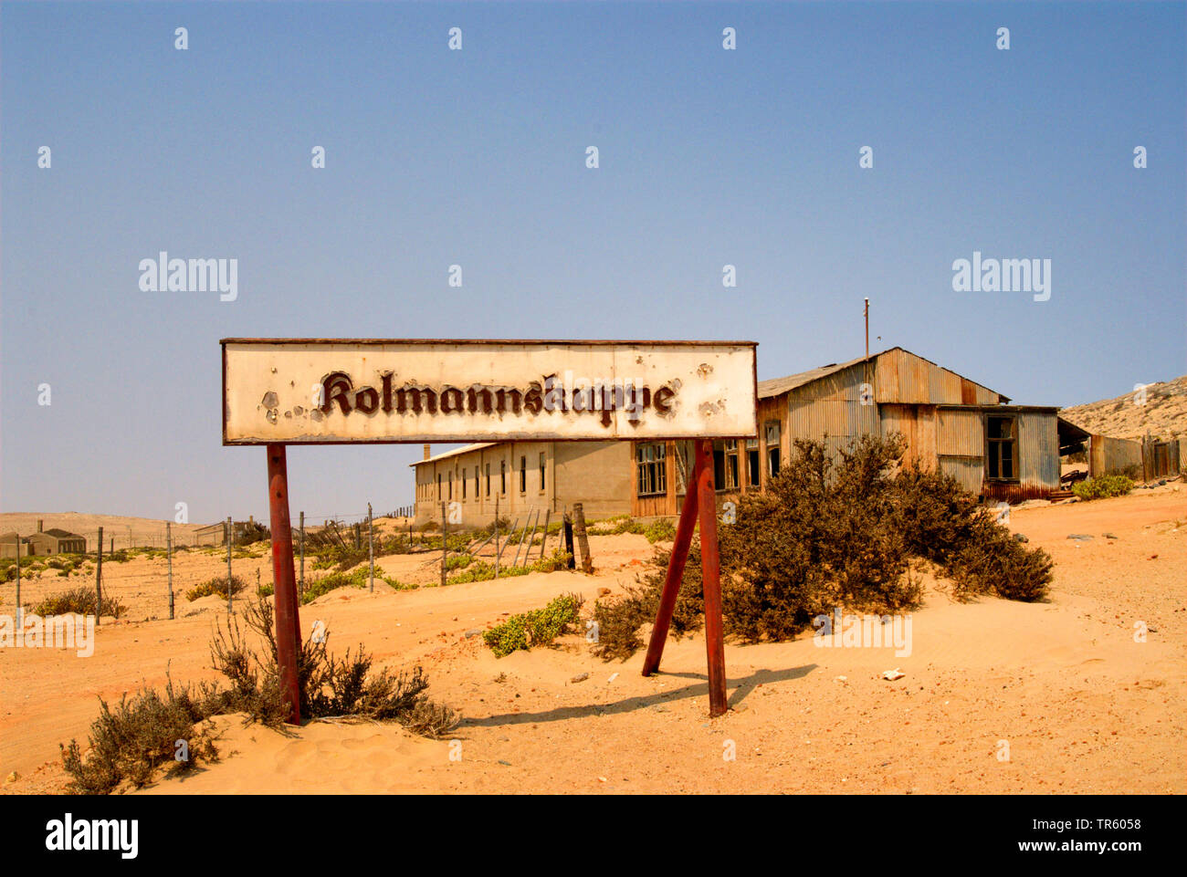ghost town Kolmannskuppe, Namibia, Kolmannskuppe Stock Photo