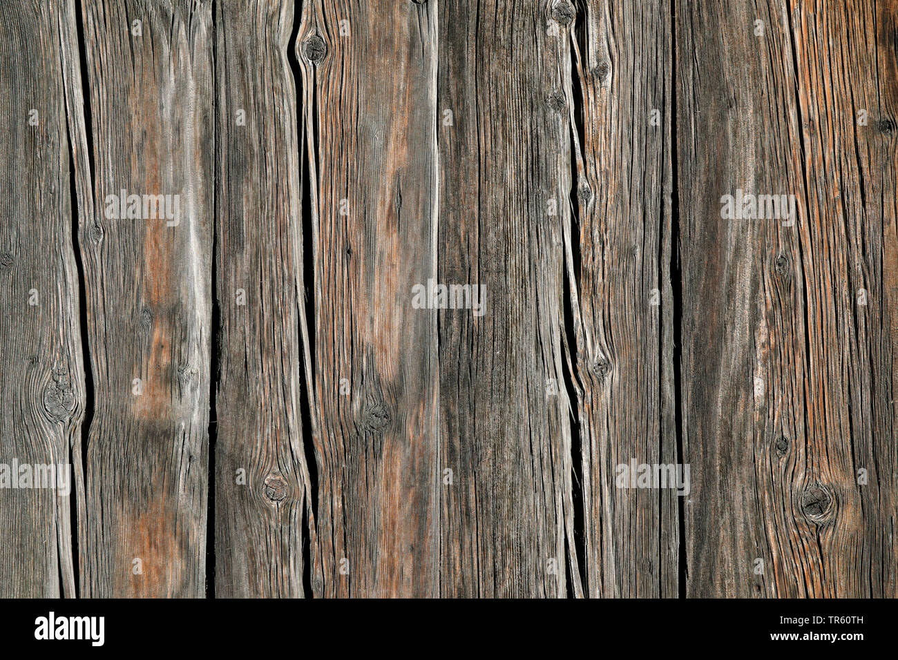 timber wall, Switzerland, Valais Stock Photo