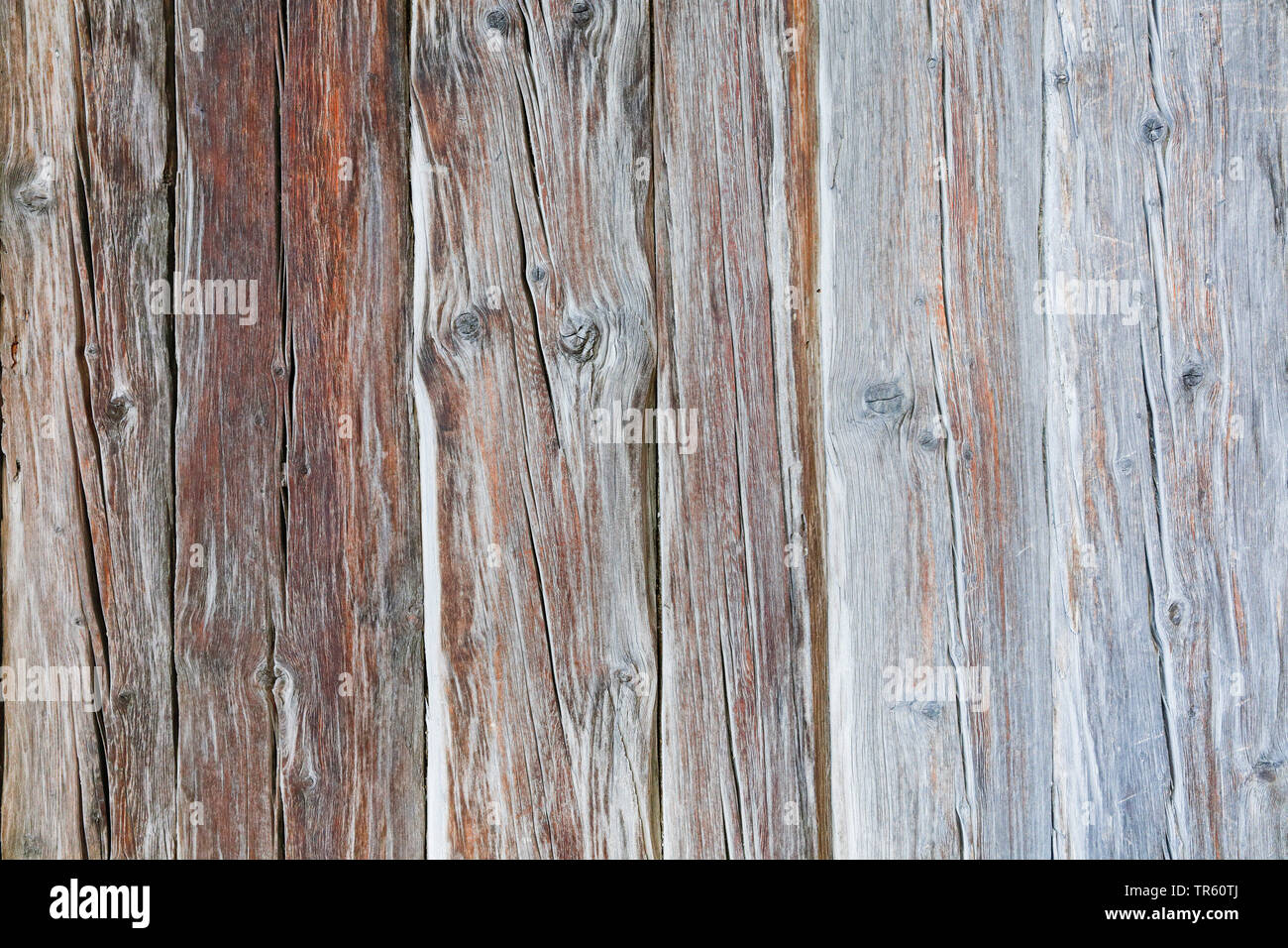 wooden wall, Switzerland, Valais Stock Photo