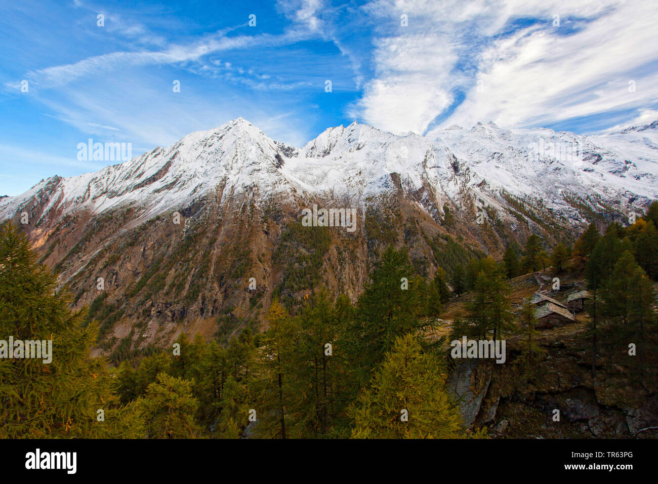 Valley of Valnontey, Cogne, Italy, Aosta, Gran Paradiso National Park Stock Photo
