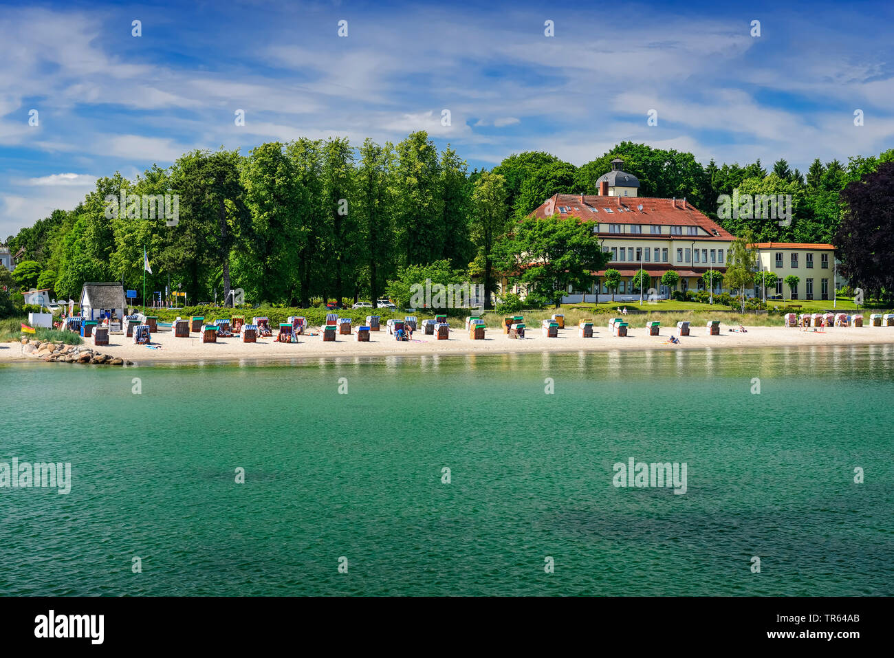 Beach With Beach Chairs In Haffkrug With Pro Stiftung Henry