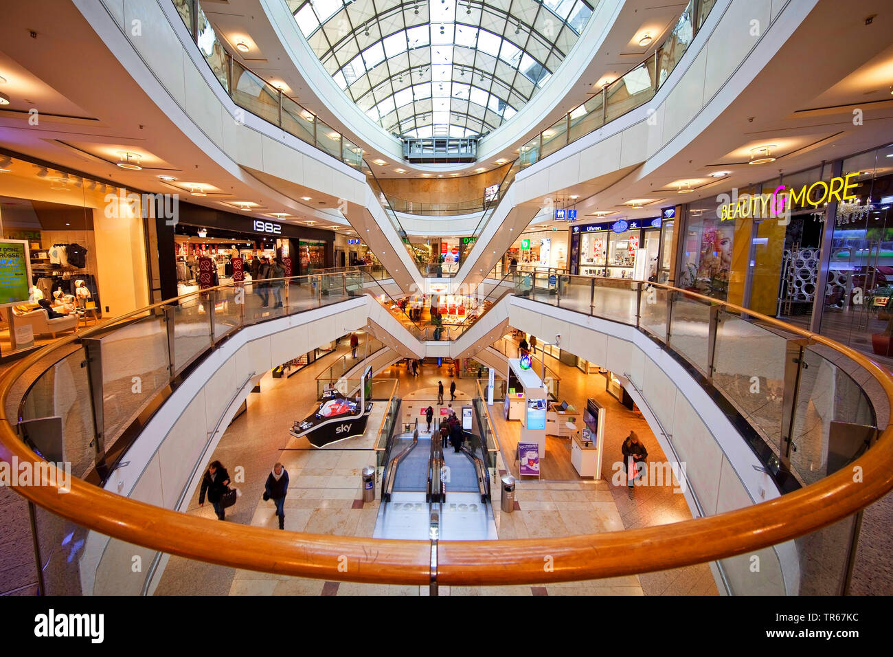 shopping mall City-Arkaden Wuppertal, Germany, North Rhine-Westphalia,  Bergisches Land, Wuppertal Stock Photo - Alamy