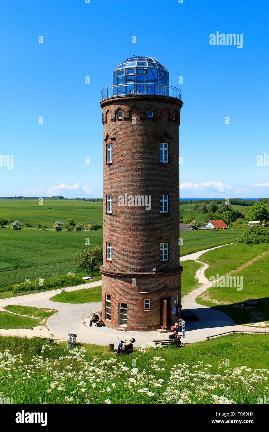 Cape Arkona navigation tower, Germany, Mecklenburg-Western Pomerania, Ruegen Stock Photo