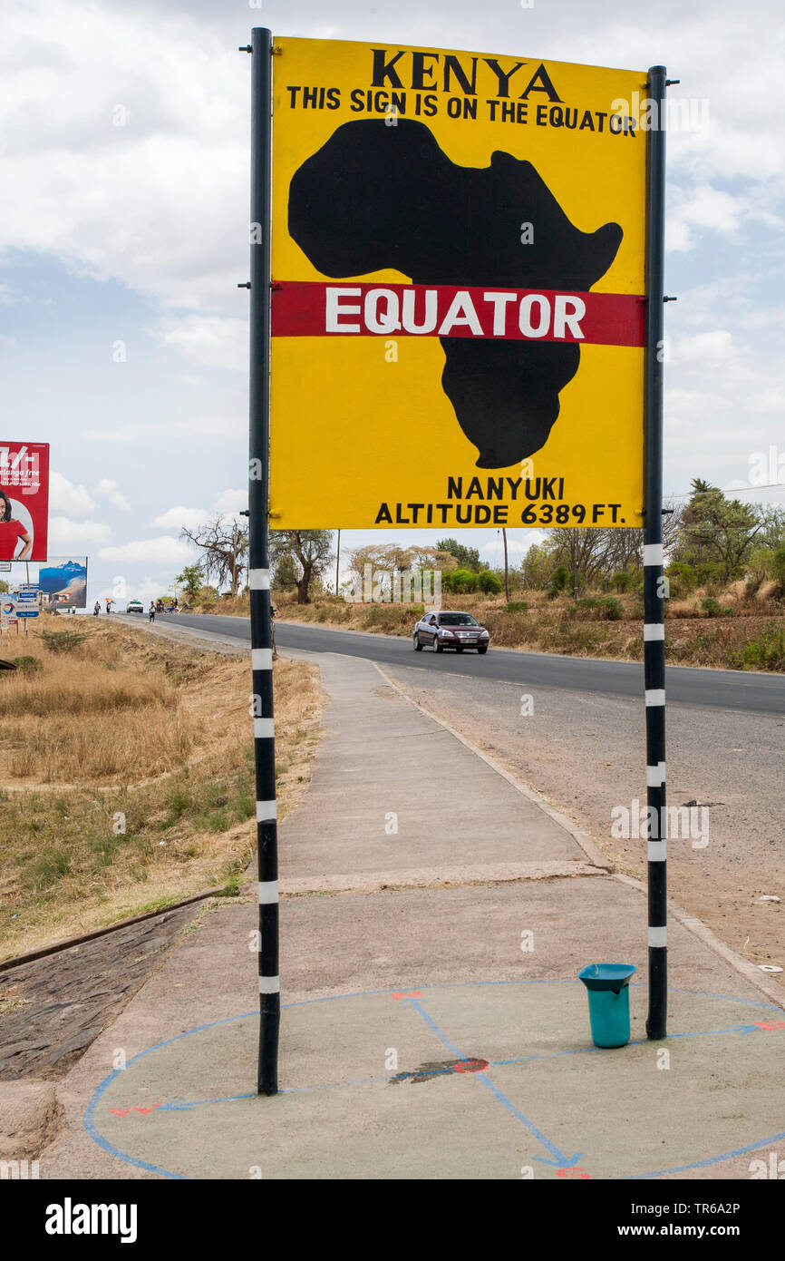 Equator In Kenya Map Kenya Equator Sign High Resolution Stock Photography And Images - Alamy