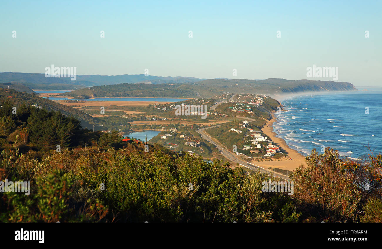 coast an lakes in Wilderness National park, South Africa, Western Cape, Wilderness National Park Stock Photo
