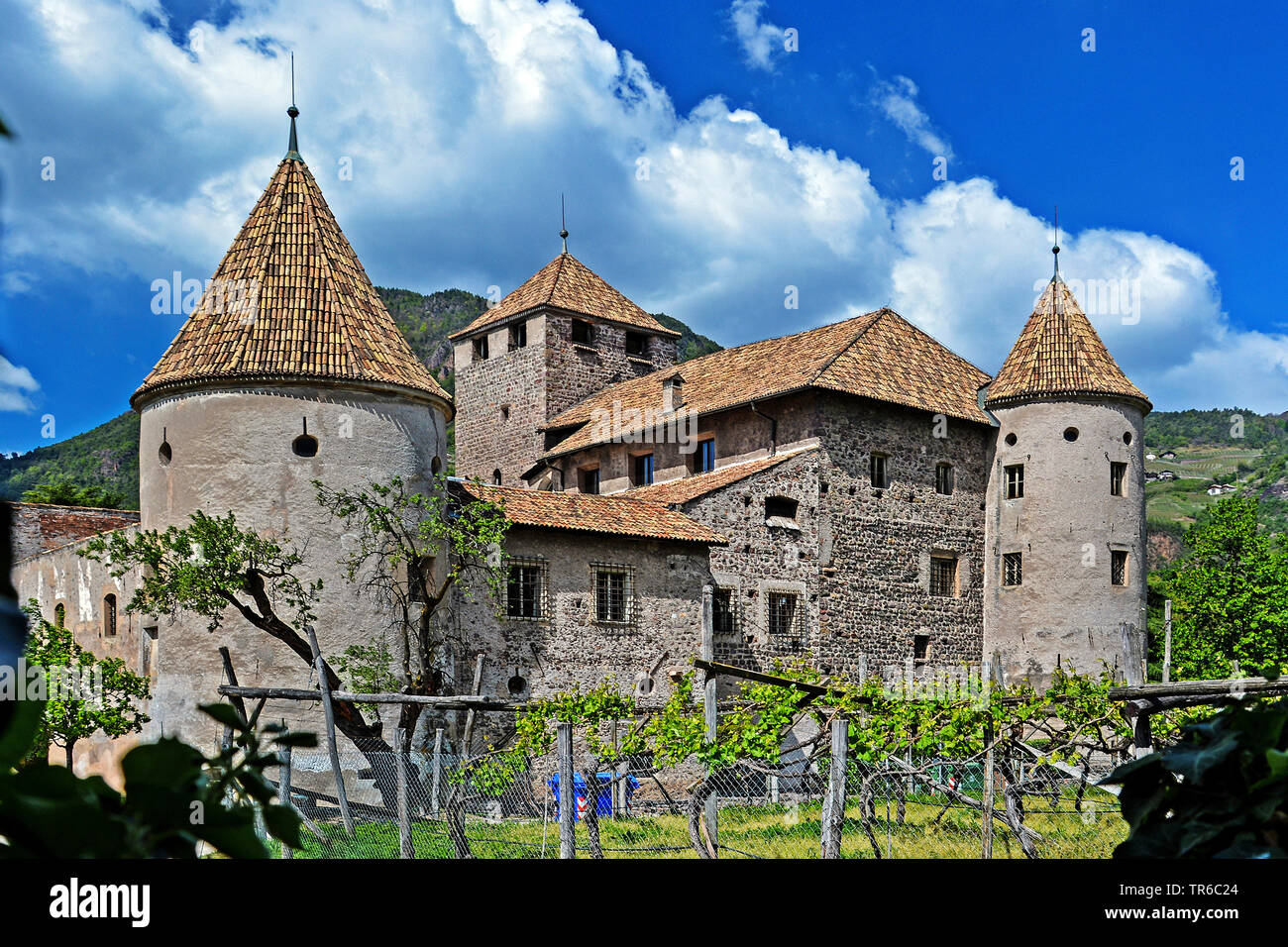Maretsch Castle, Italy, South Tyrol, Bolzano Stock Photo