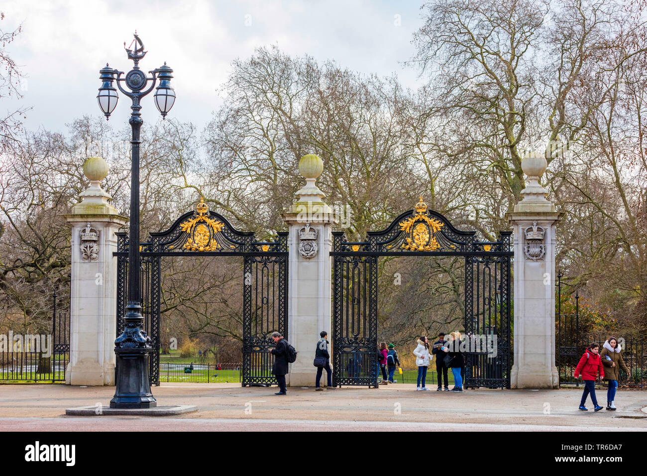 entrance of St James's Park, The Diana Princess Of Wales Memorial Walk, United Kingdom, England, London Stock Photo