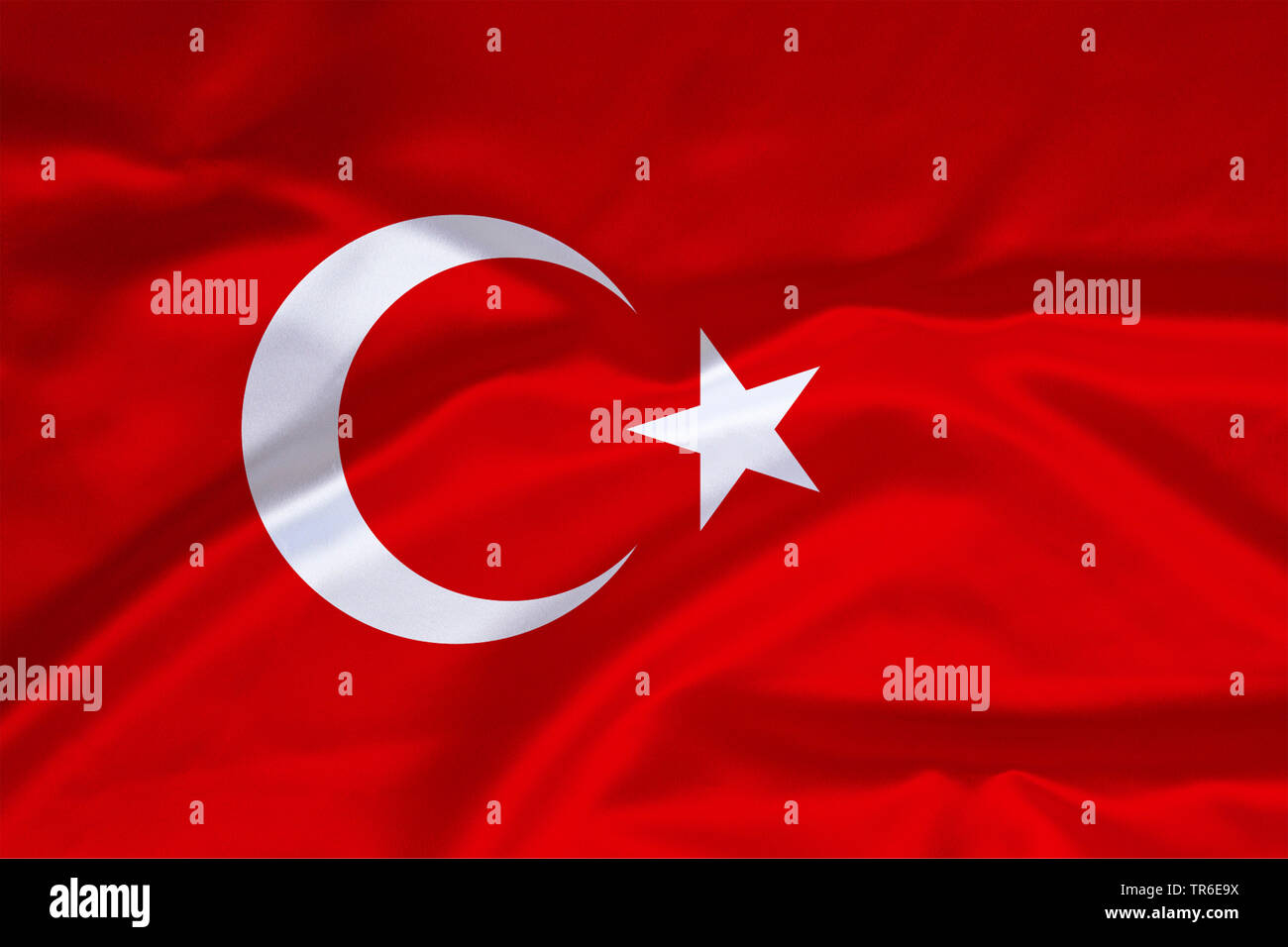 flag of Turkey, Turkey Stock Photo