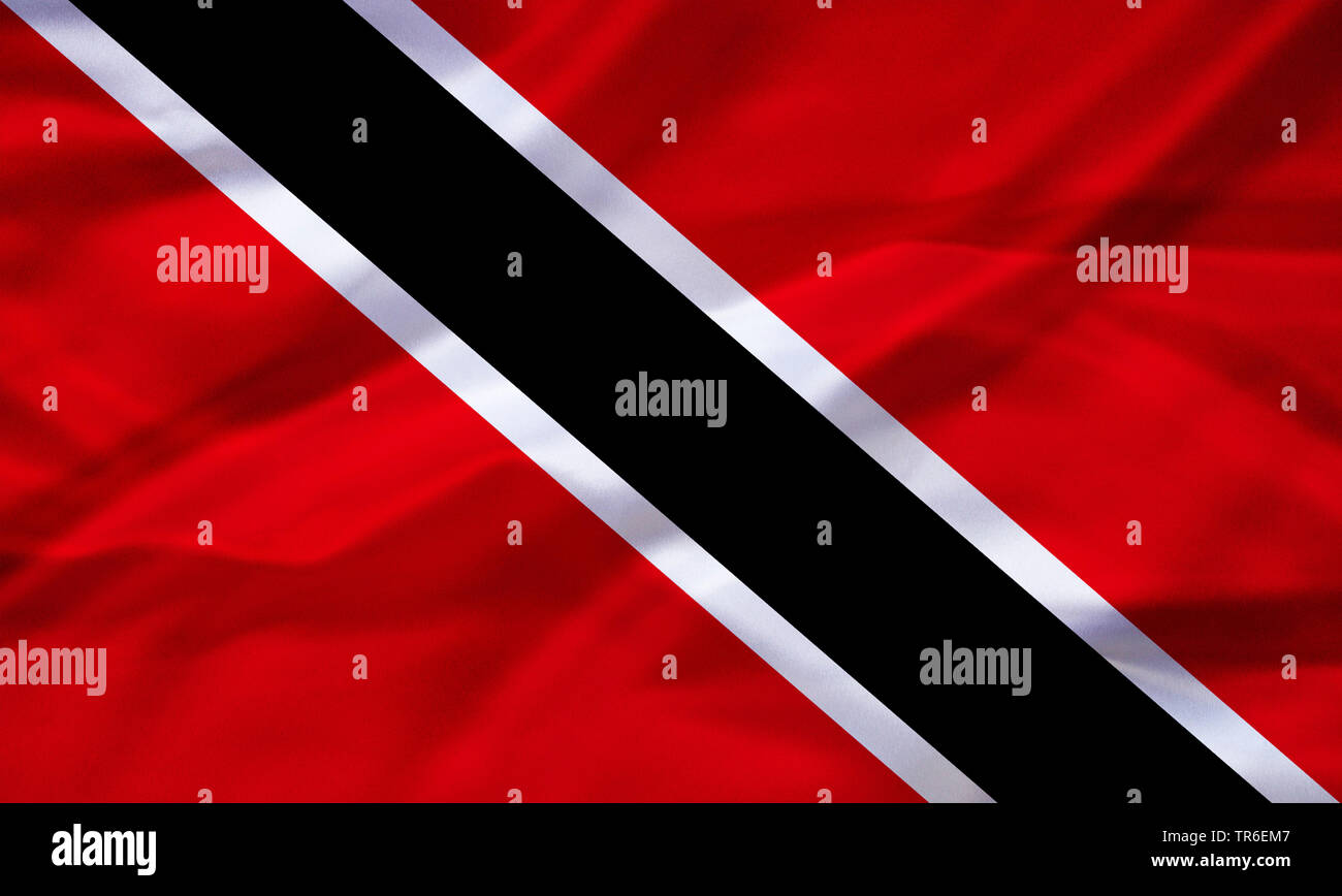 flag of Trinidad und Tobago, Trinidad and Tobago Stock Photo