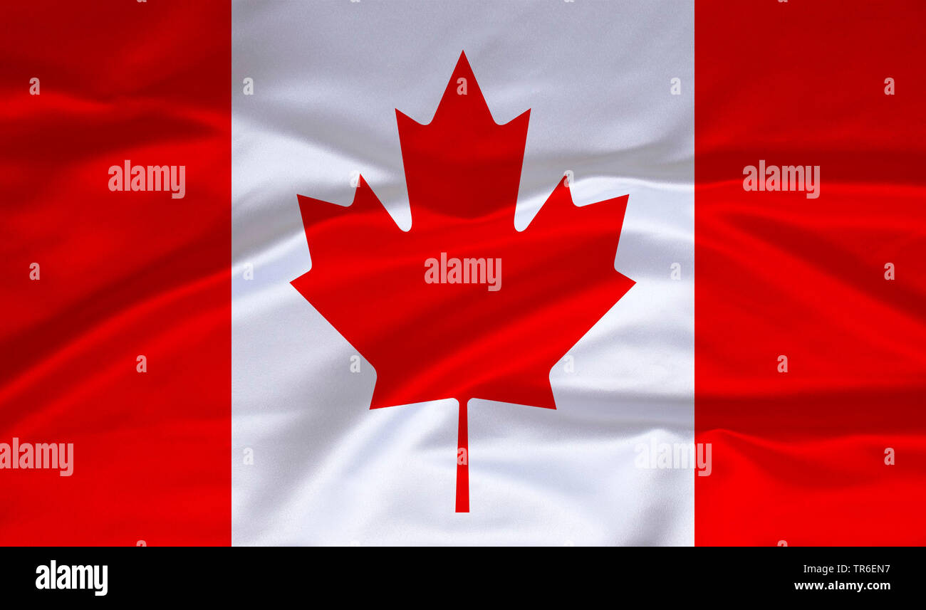 flag of Canada, Canada Stock Photo