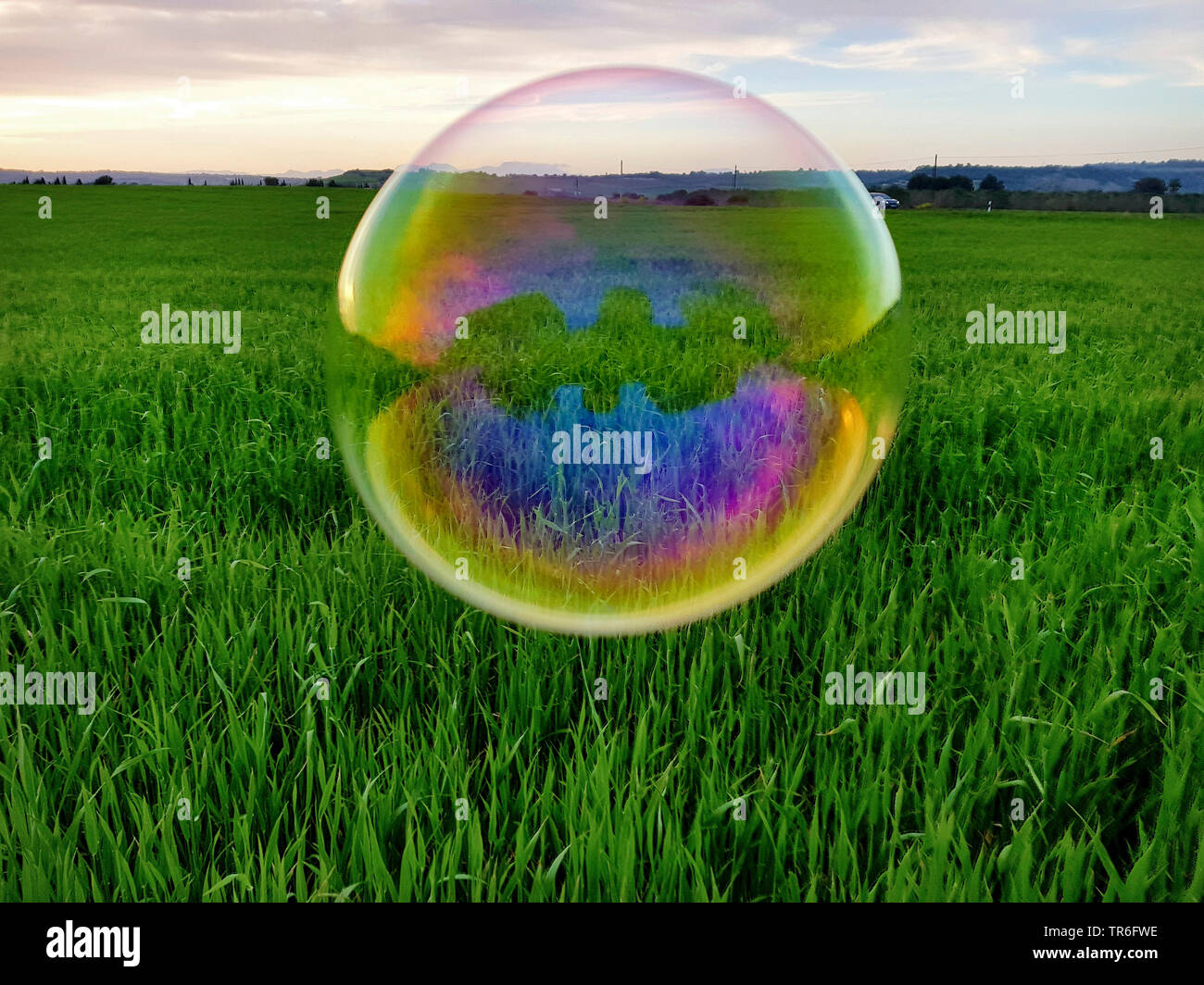 Soap bubble flying hires stock photography and images Alamy